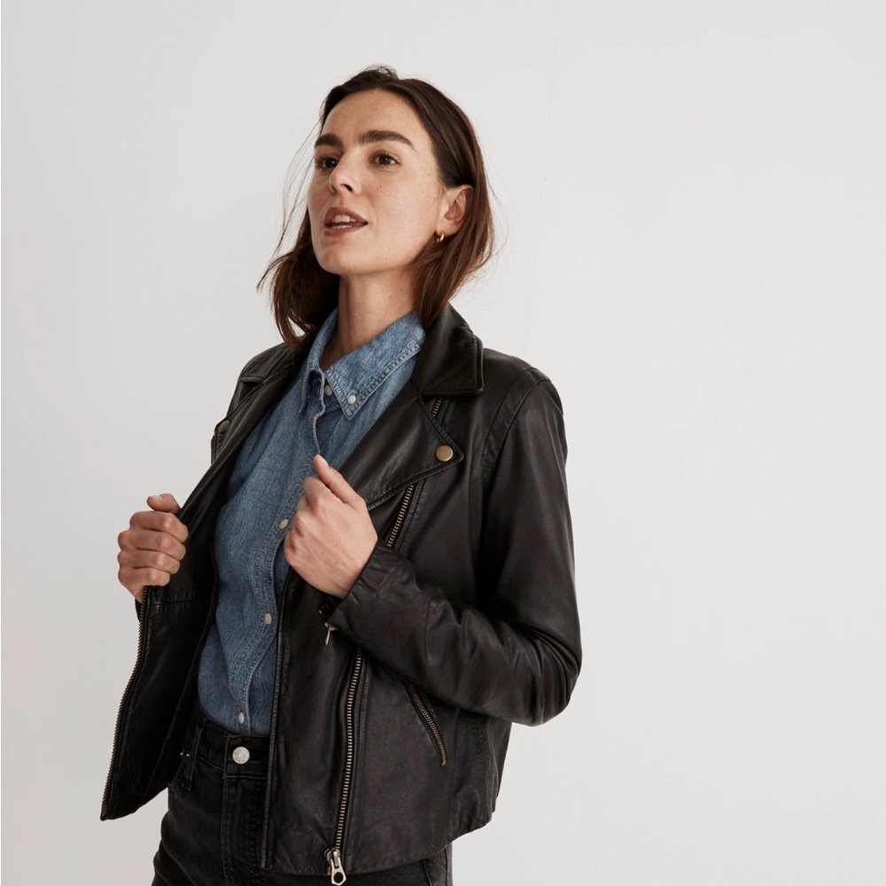 Madewell Women's Black Leather Jacket